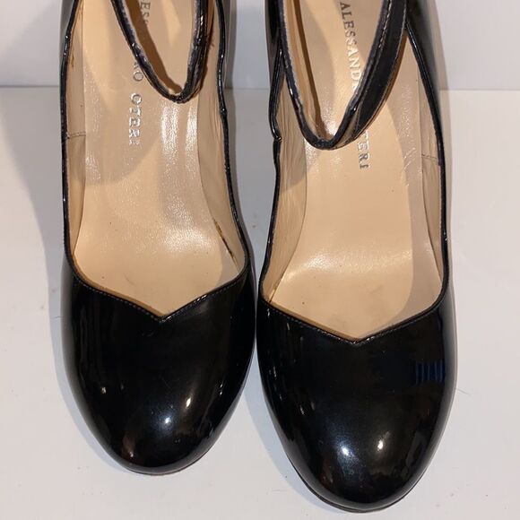 Alessandro Oteri Womens Black Heels size 37 - Picture 3 of 12